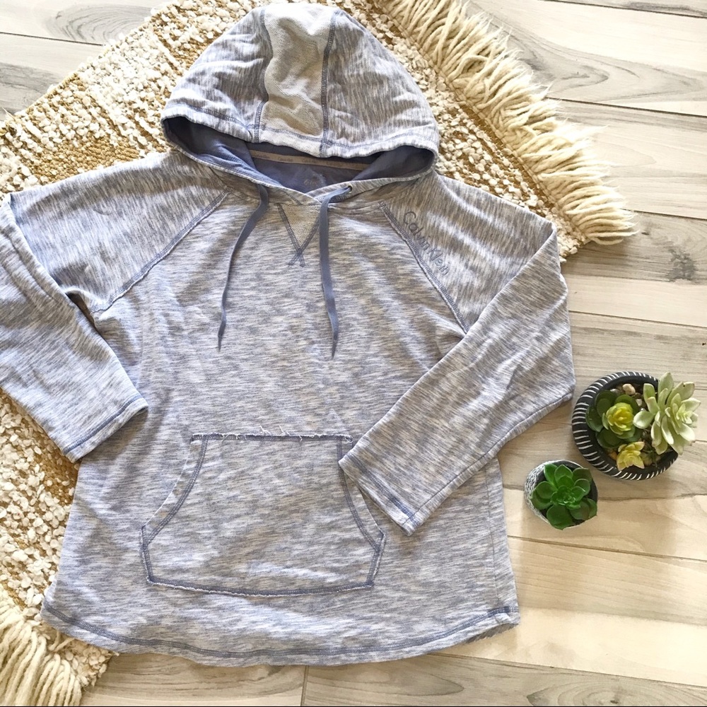 Calvin Klein Gray Hooded Sweatshirt